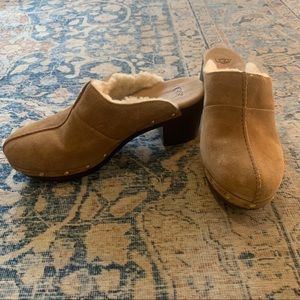 Ugg Australia Kassi Clogs brown suede fur size 8